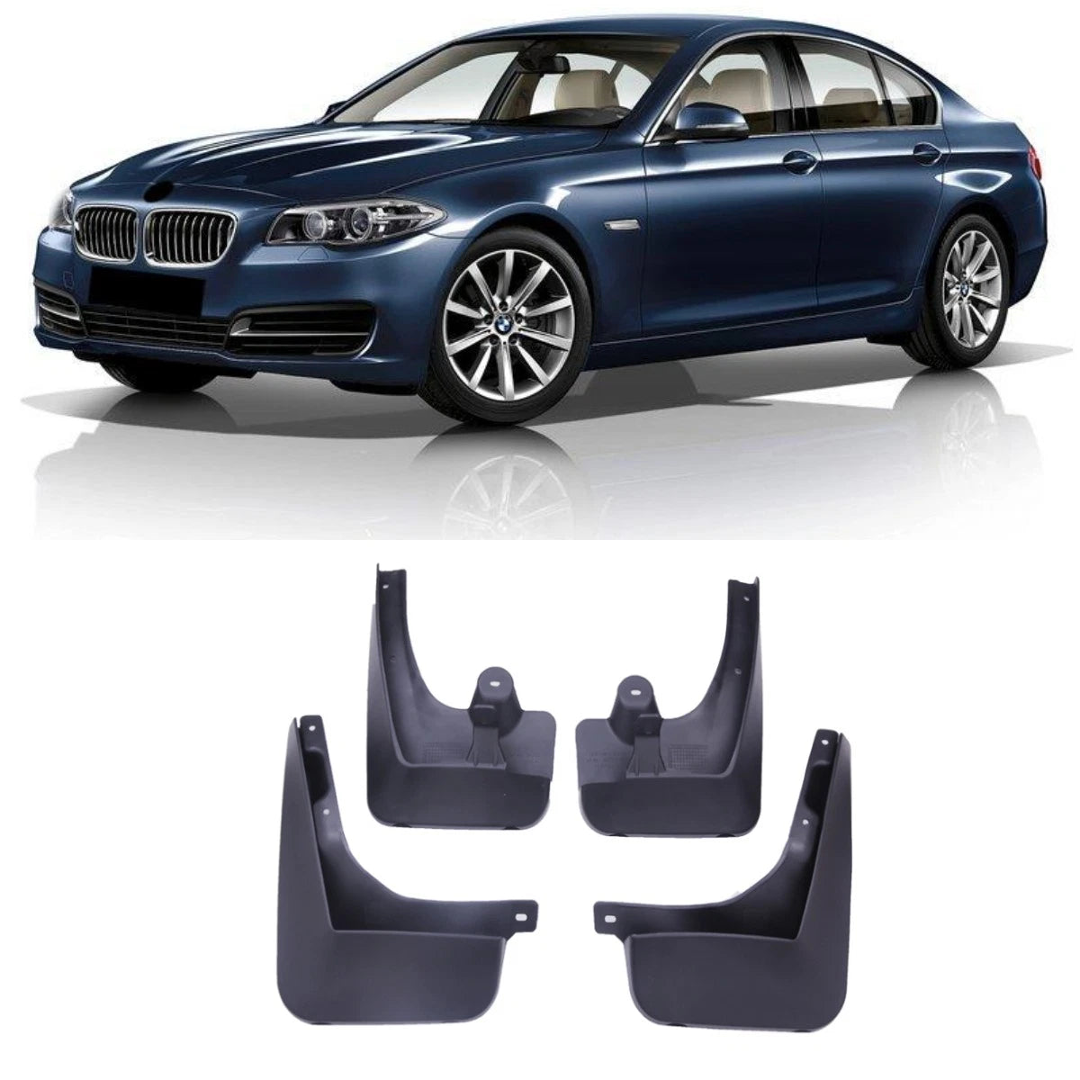 Mud Flaps Splash Guards for 2011-2016 BMW 5 Series F10 Sedan (2011-2016)
