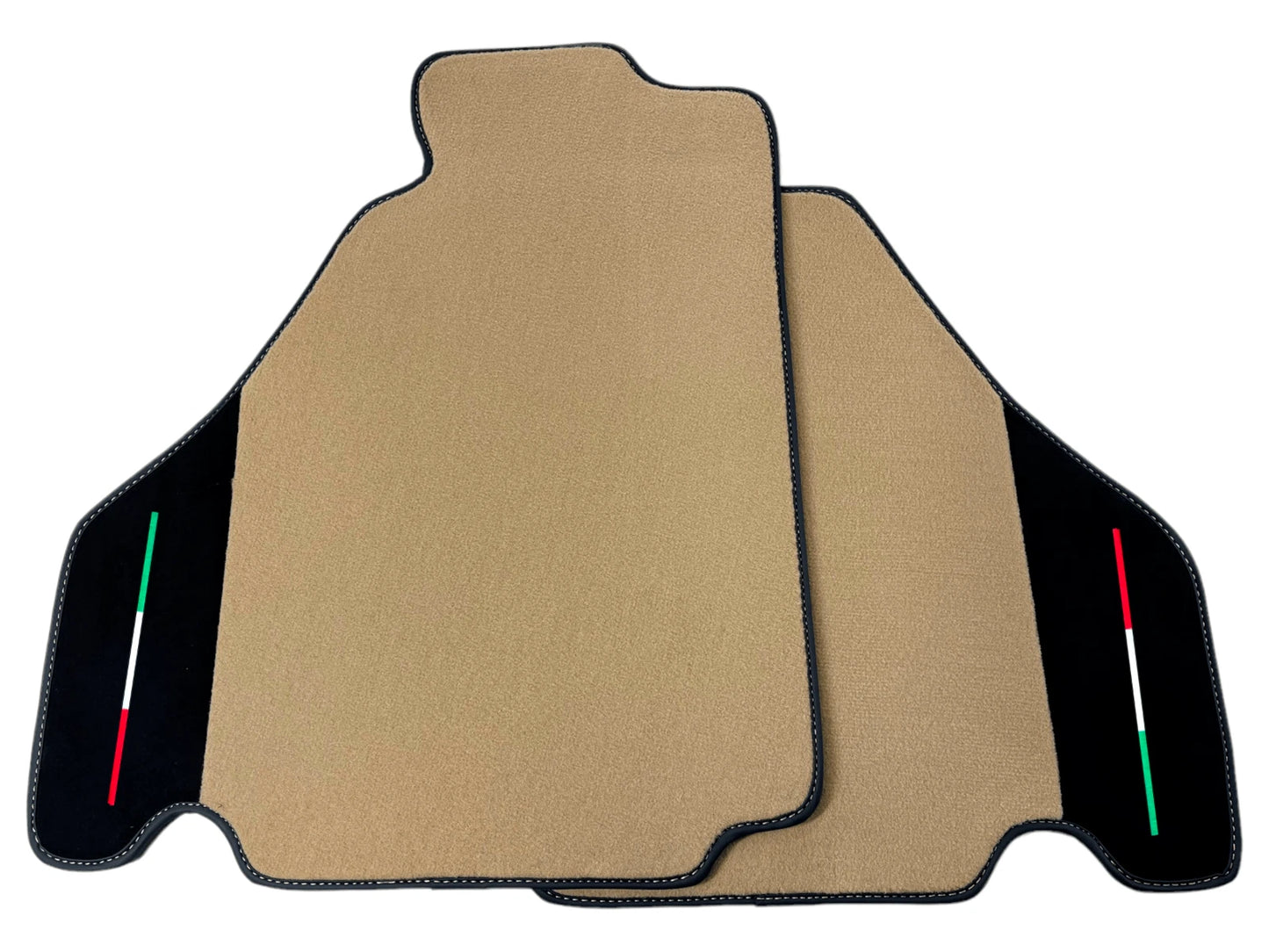 Beige Carpet Floor Mats for Ferrari F430 (2004-2009) with Alcantara Leather