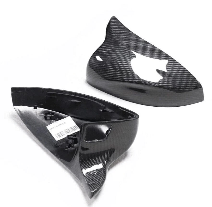 Carbon Fiber Side Mirror Caps Replace for Audi A3 S3 RS3 8V 14-20 w/ Lane Assist