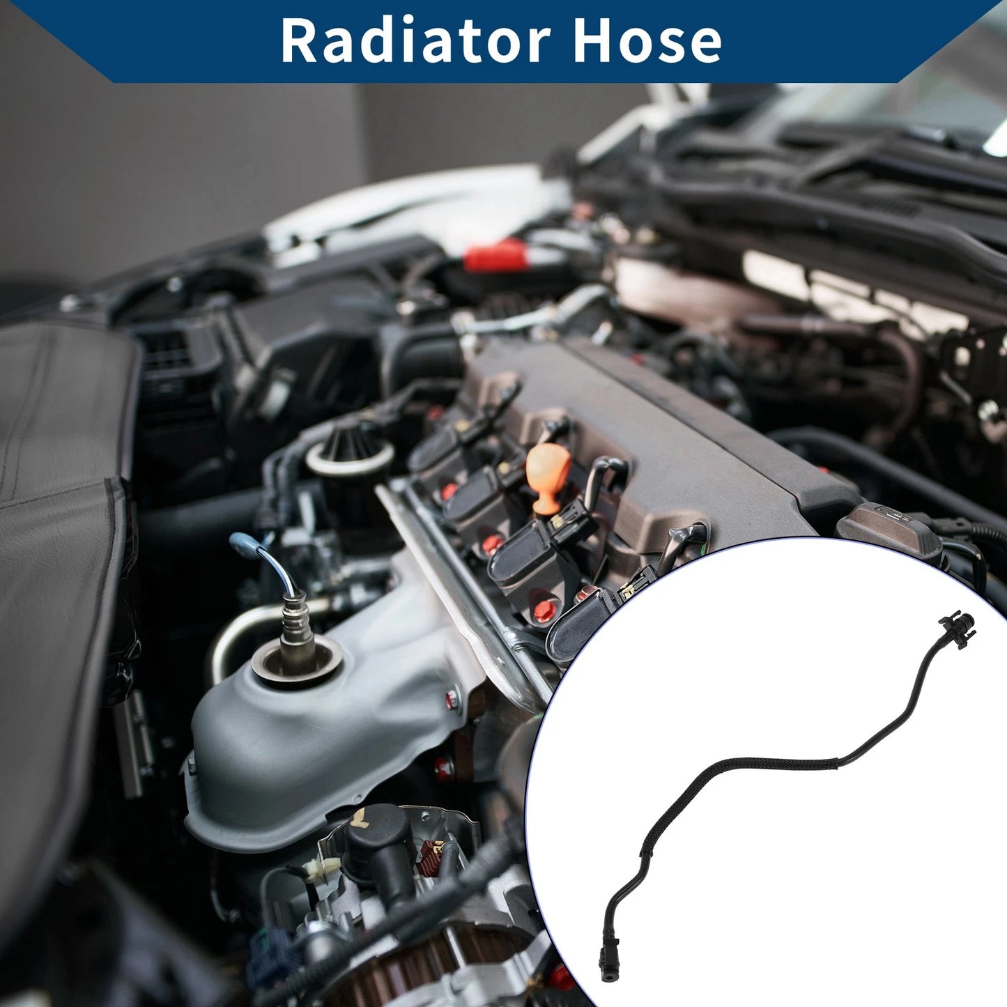 Radiator Hose for VOLVO XC70 2007-2016 Plastic Black 1 Pc