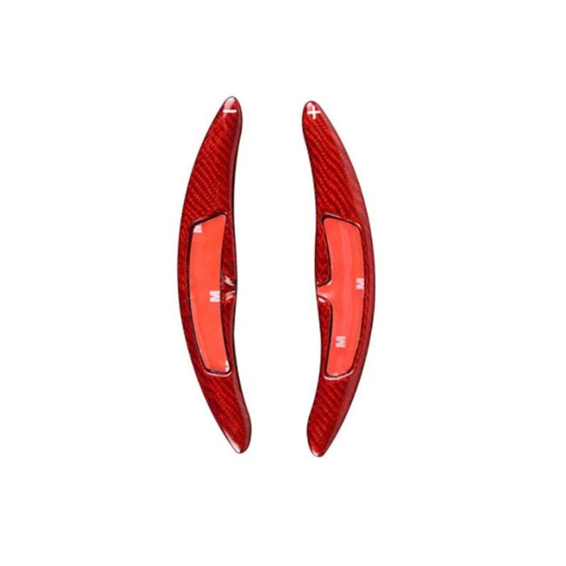 Red Carbon Fiber Steering Wheel Shift Paddle Switch Fits Porsche 911 2015-2019