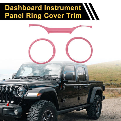 Dashboard Instrument Panel Ring Cover Trim for Jeep Wrangler JL (2018-2023)