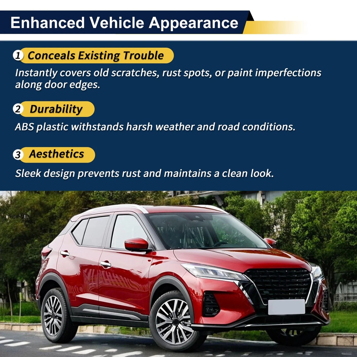 Lower Trim Door Side Front Right for Nissan Kicks SR (2018-2023)