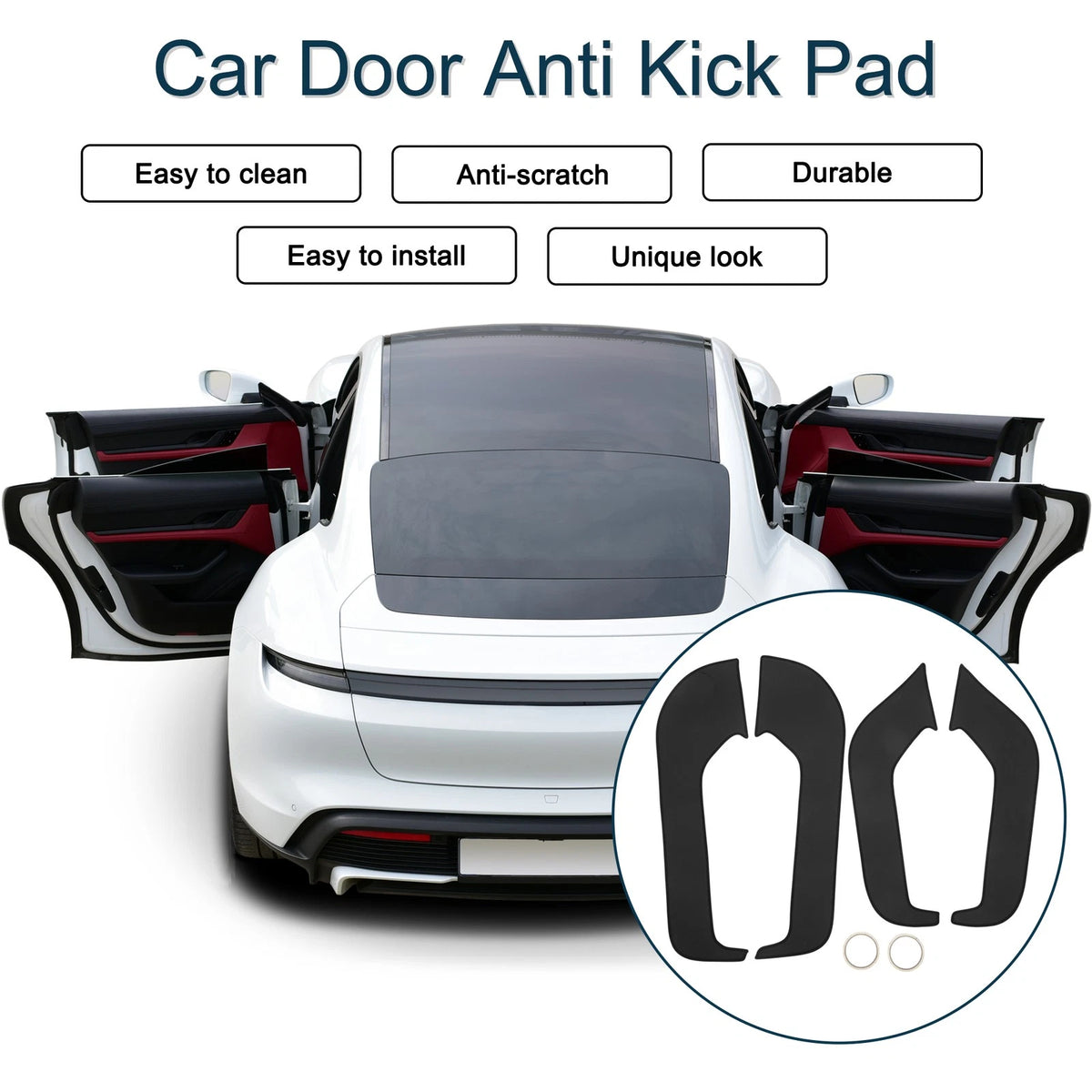 Car Door Anti Kick Pad Sticker Protector for Ford Mondeo (2022)