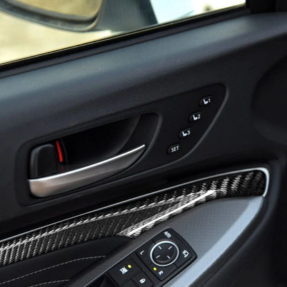Carbon Fiber Interior Door Panel Cover Trim for Lexus RC350 RC F Sport 2015-2022