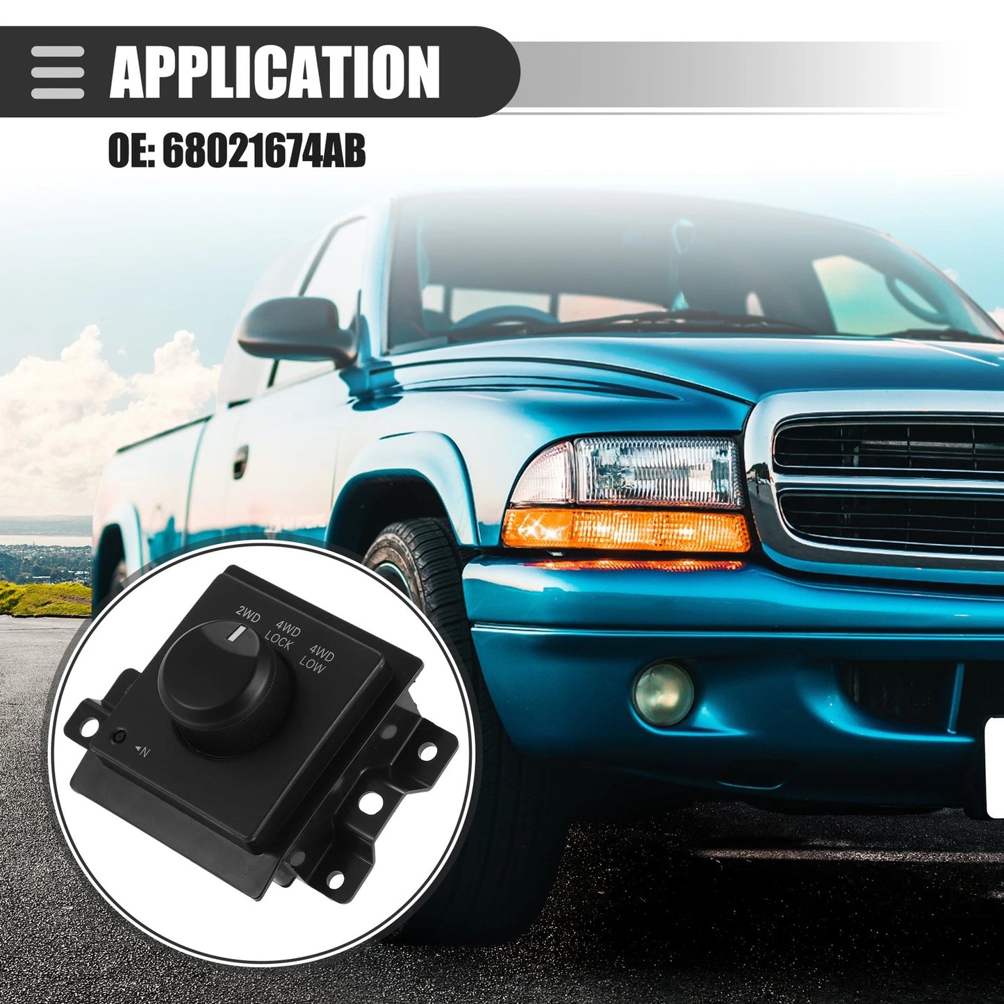 Four Wheel Drive Selector Switch for Dodge Dakota (2005 - 2010)