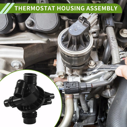 Engine Coolant Thermostat Housing for BMW F25 X3 2010-2012 3.0L