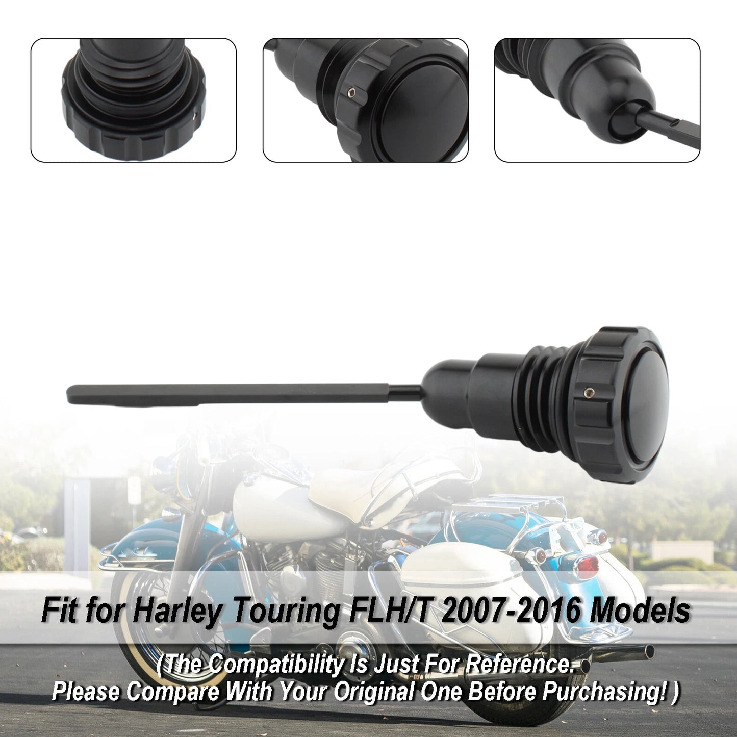 Dipstick Fuel Cap Plug for Harley Touring FLH/T Models (2007-2016)