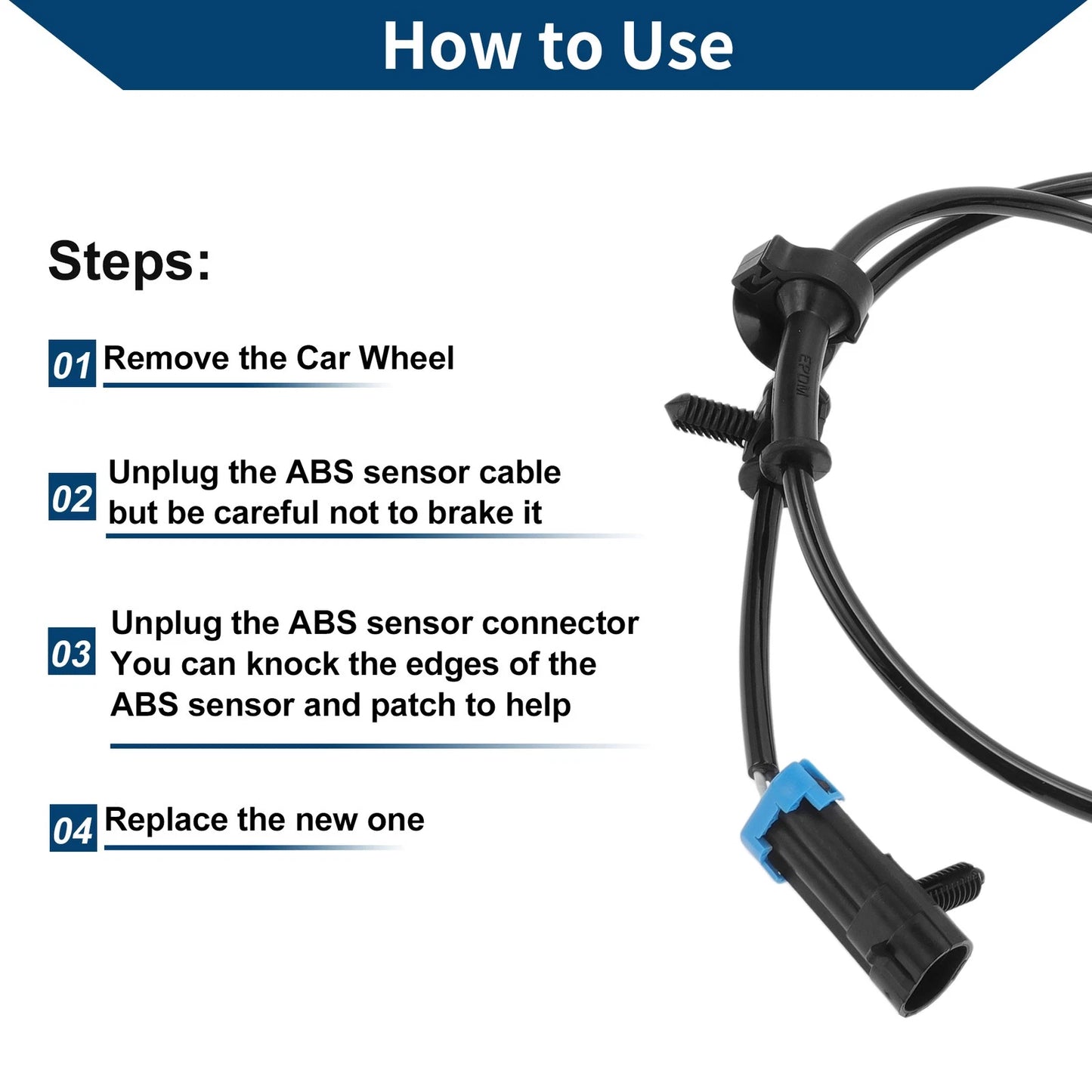 ABS Wheel Speed Sensor for Cadillac Escalade Rear (2003-2006)