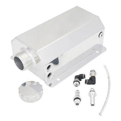 2L Aluminum Coolant Radiator Overflow Tank for Universal Vehicles