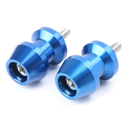 6mm Blue Swingarm Spool Sliders for Yamaha R1, XV250, R6, YZF600, FZ6, FZ8