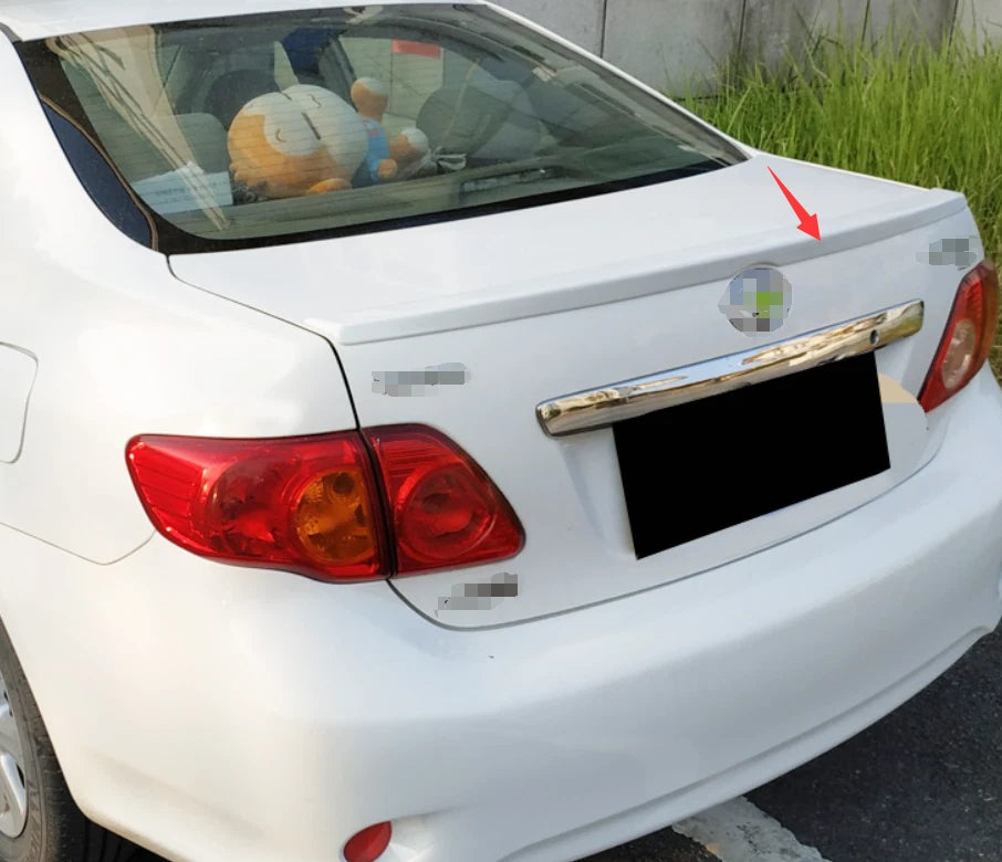 Rear Boot Spoiler Wing for Toyota Corolla Sedan 4-Door Pearl White (2009-2013)