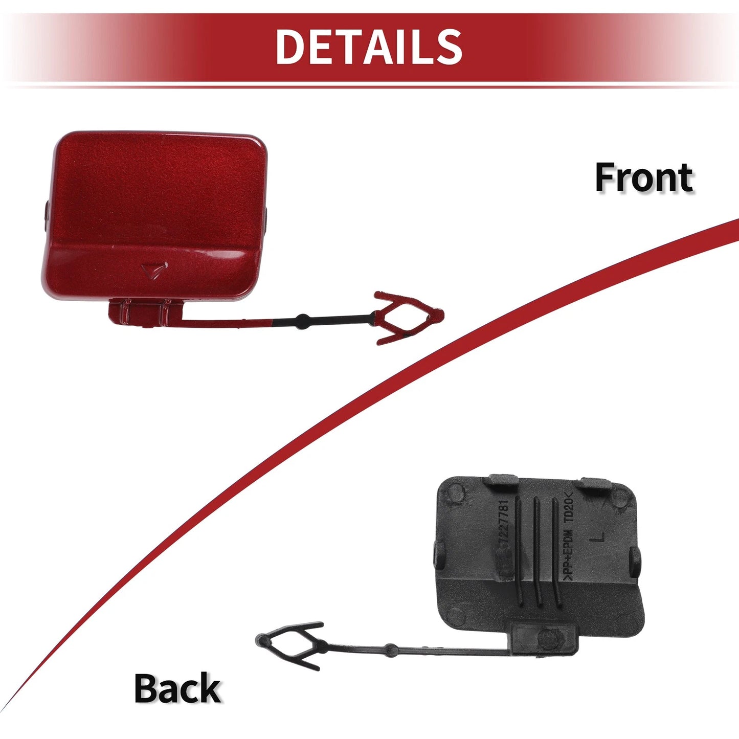 Tow Hook Cover Cap for BMW X5 E70 2011-2013 (2011-2013)