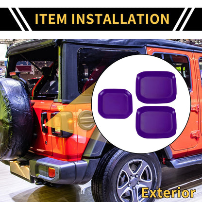 Purple Exterior Door Handle Bowl Cover Trims for Jeep Gladiator (2020-2024)
