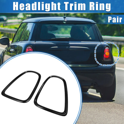 Taillight Trim Rings for Mini Cooper R58 Coupe S Clubman (2008-2015) Black