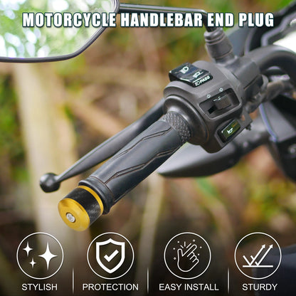 2 x Front 18-20mm Handlebar End Plugs for Motorcycle