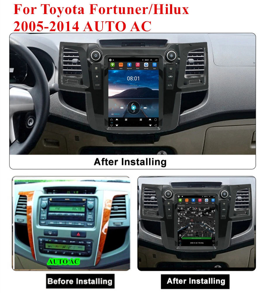9.7'' Android Stereo Radio GPS for Toyota Fortuner, Hilux (2005-2015)