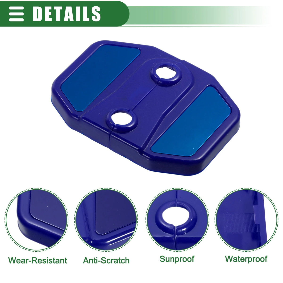 4 x Car Door Latch Lock Cover Protector for BMW 1 Series 2 Series ABS Blue