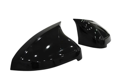 2 Piece Side View Mirror Covers for Audi A4 B9 (2016-2021) Gloss Black