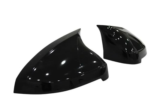 2 Piece Side View Mirror Covers for Audi A4 B9 (2016-2021) Gloss Black
