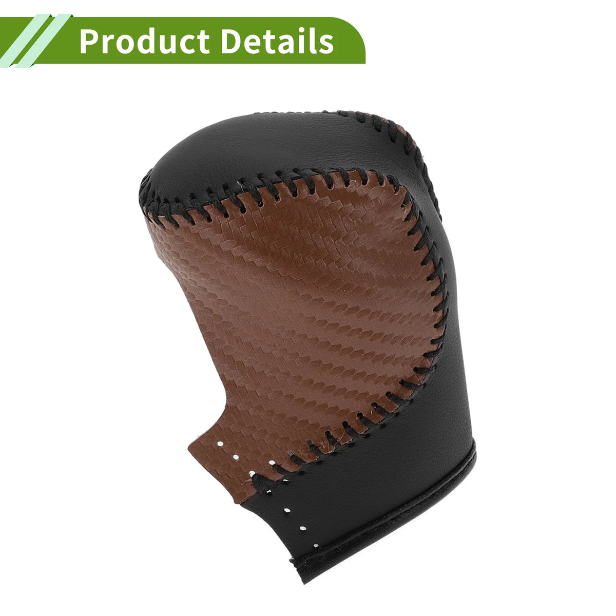 Brown Carbon Fiber Gear Shift Knob Cover for Honda Civic