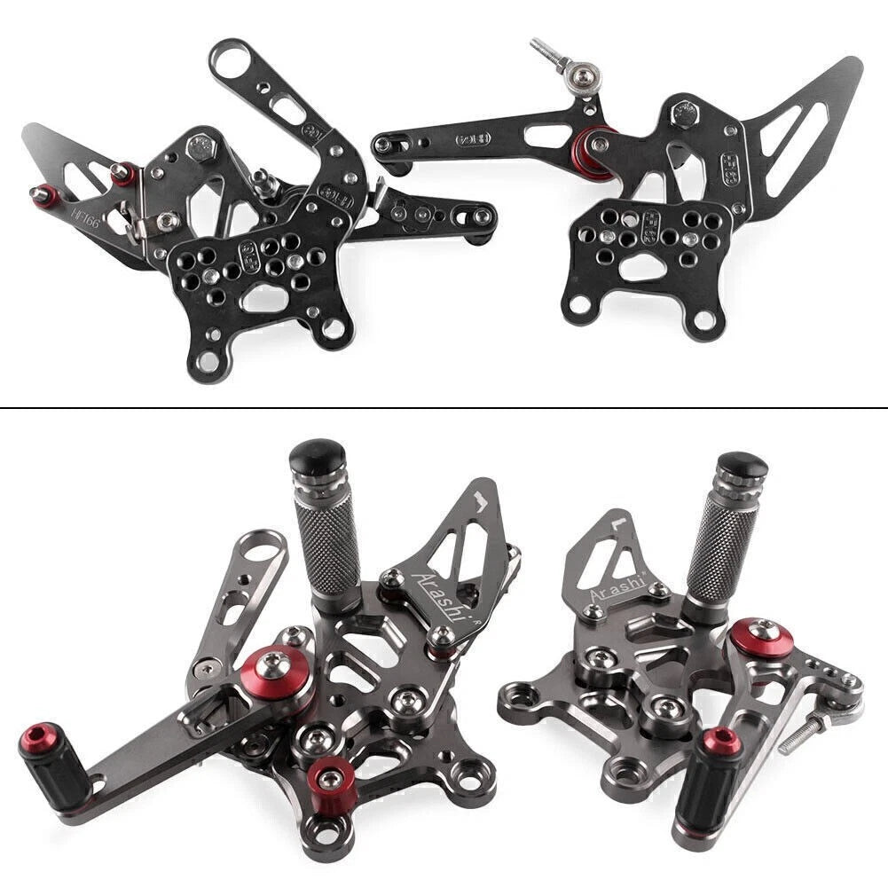 Rearset Foot Pegs for Aprilia RSV4 2009-2011 - Grey