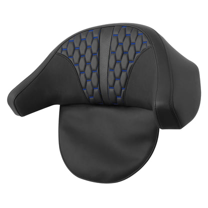 Driver & Passenger Seat Backrest Pad for Harley Electra Road Glide (2009-2013)