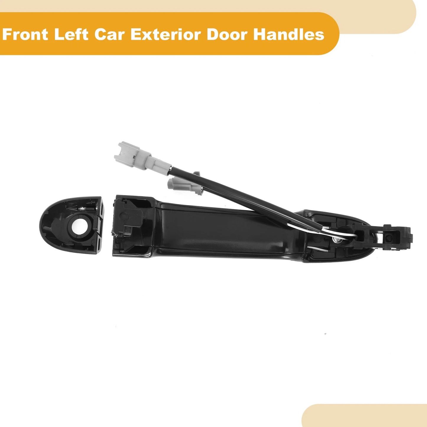 Front Driver Side Door Handle for Nissan Versa (2007-2012) Black