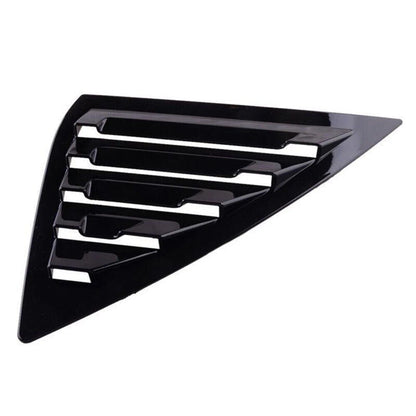 Glossy Black Window Louver Vent Cover Trim for Nissan Sentra Sedan (2013-2019)