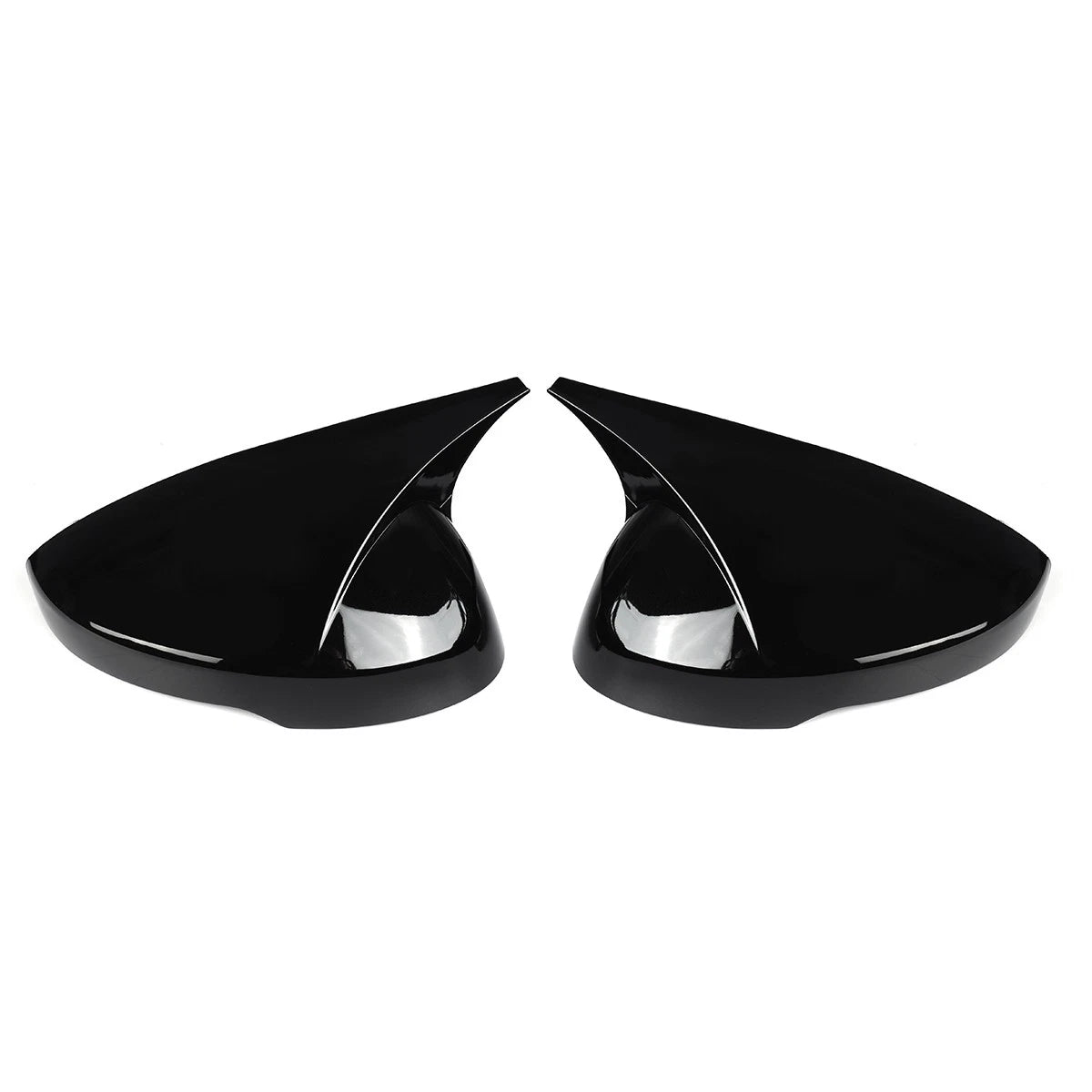 Pair / Black Side Rear View Mirror Cover Cap for Honda Civic (2022–2025)