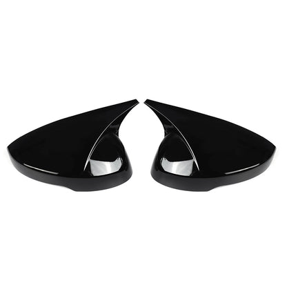 Pair / Black Side Rear View Mirror Cover Cap for Honda Civic (2022–2025)