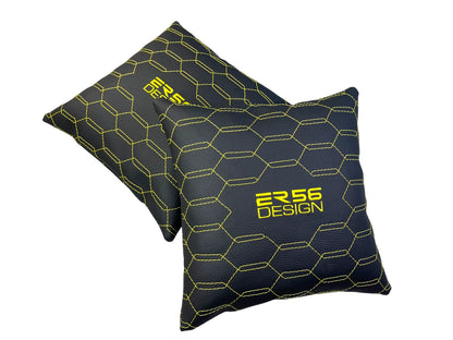 Black Leather Pillows Set of 2 for Lamborghini Urus (2018-2023)