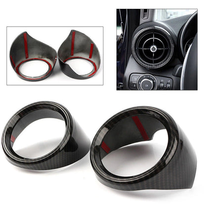 Dashboard Air Outlet Vent Trim for Alfa Romeo Giulia (2017-2018) Carbon Fiber