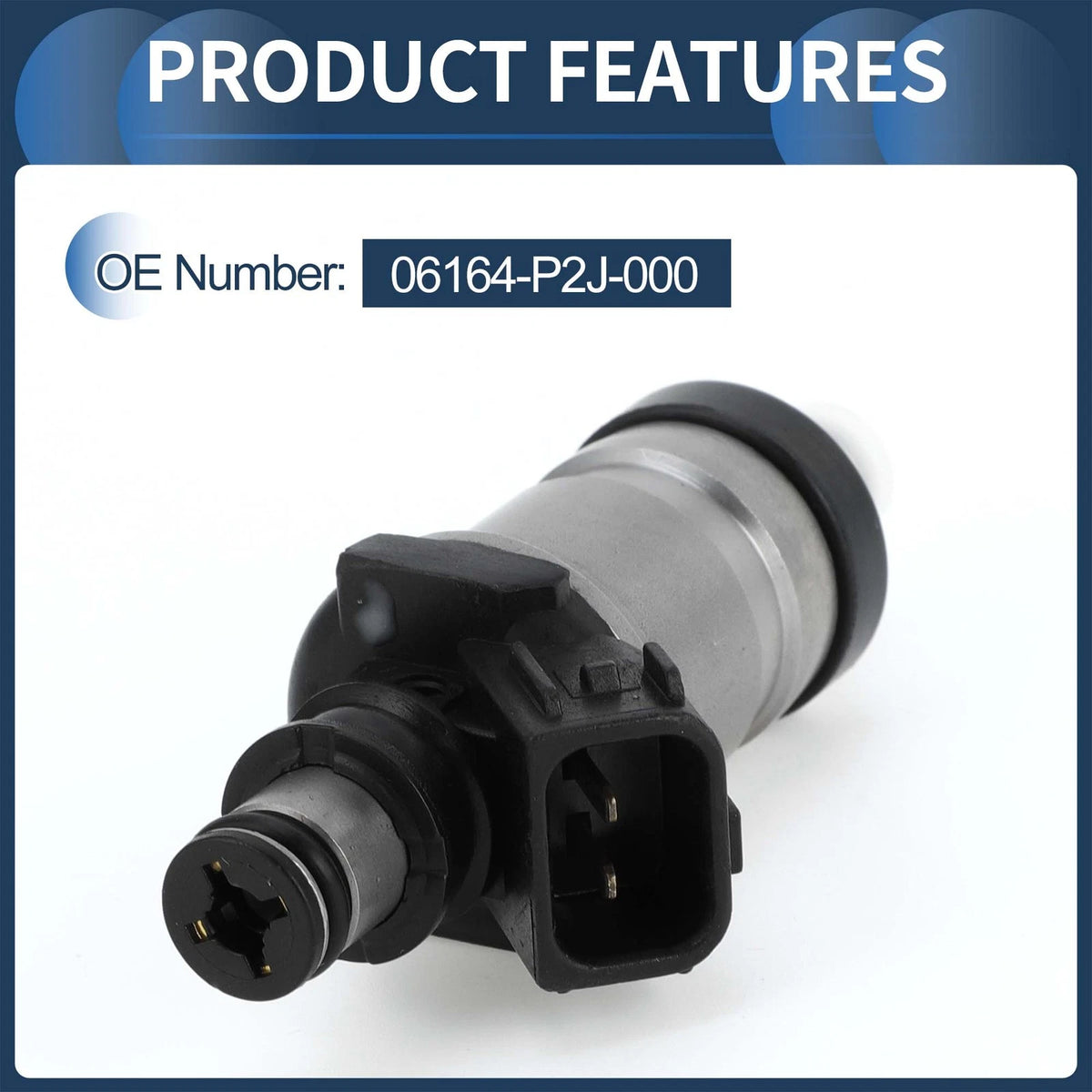 Fuel Injector for Honda Civic EX 1996-1998 1.6L Black 1 Pc