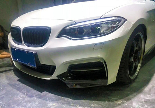 2 x Front Side Spoiler Covers for BMW F22 M235i M240i M Sport (2014-2021)