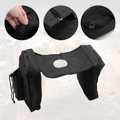 Black Tank Saddle Storage Bag for Polaris Sportsman 450 570 850 (2014-2023)