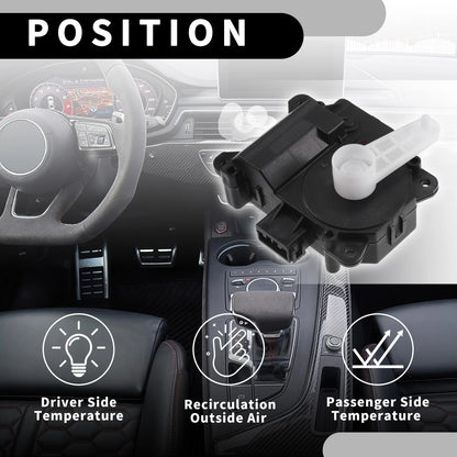 2 x No.7T4Z19E616C HVAC Heater Blend Door Actuator for Lincoln MKX (2007-2015)