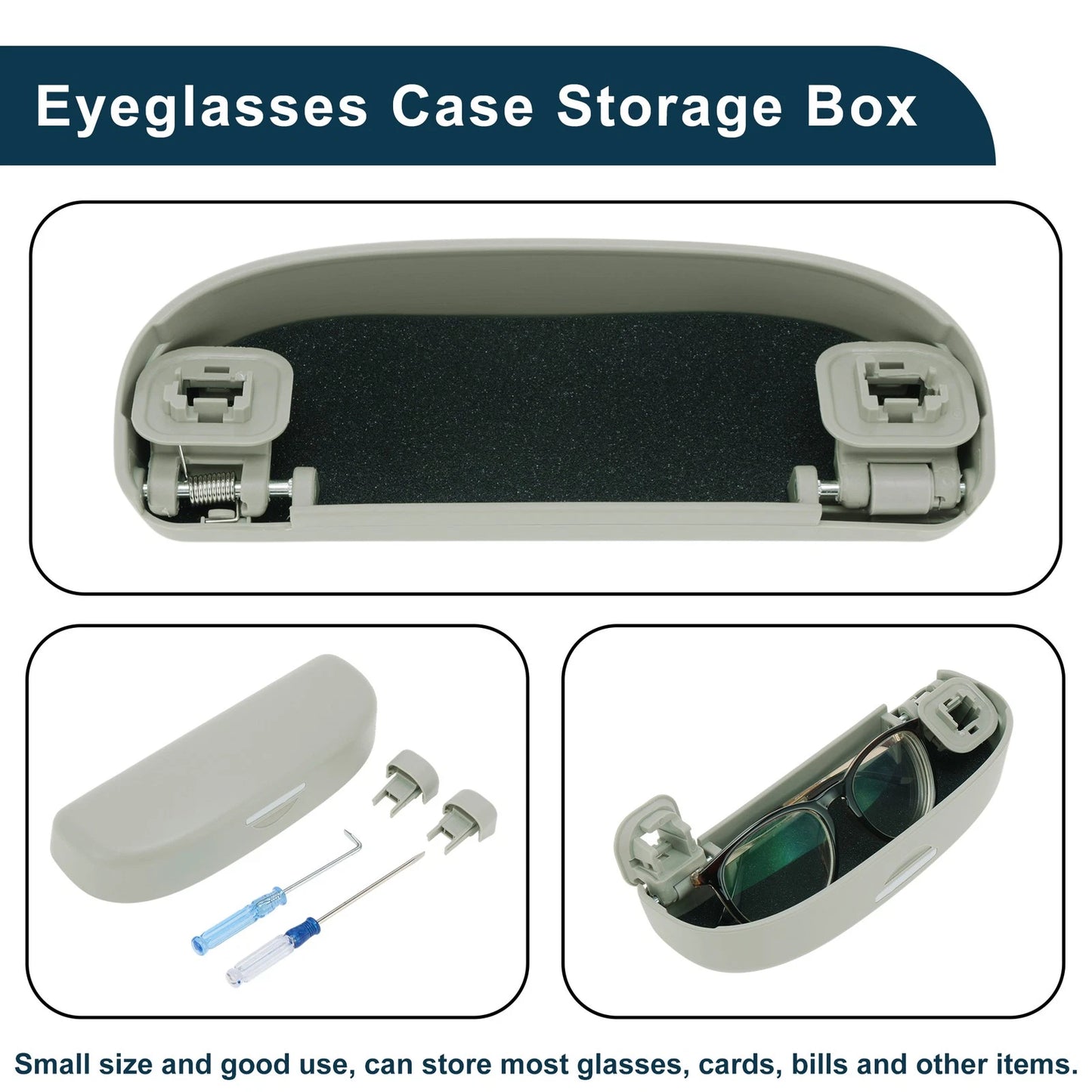 Sunglasses Case for Toyota Yaris Cross 2020-2024 Eyeglasses Holder Storage Box