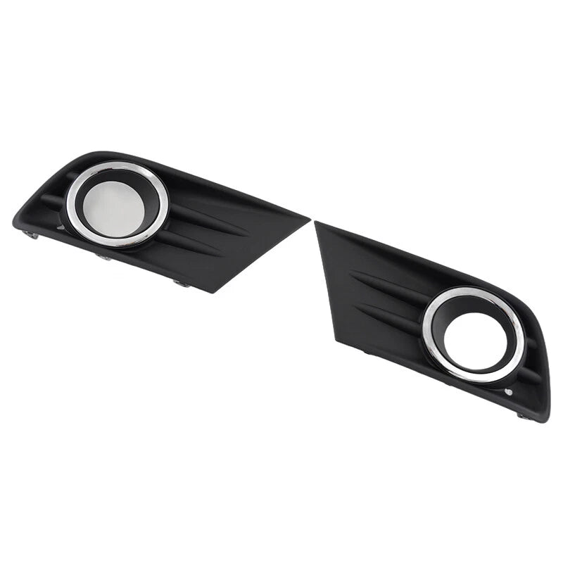 Front Bumper Fog Light Covers w/Chrome Ring for Honda Pilot (2012-2015)