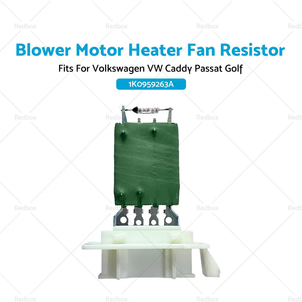 Blower Motor Heater Fan Resistor for Volkswagen VW Caddy, Passat, Golf, Tiguan (2004-2023)