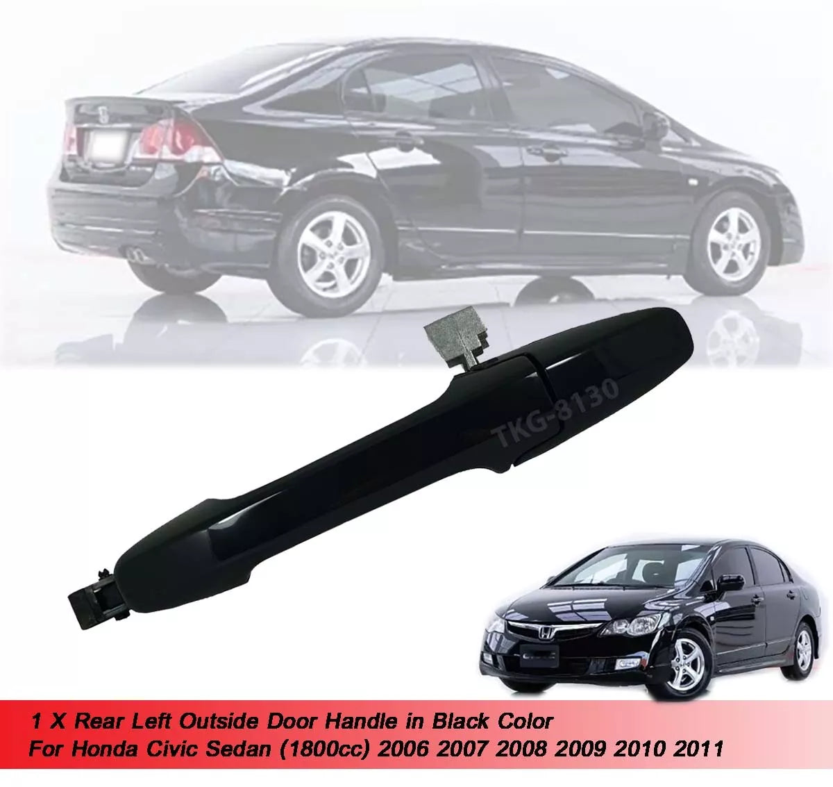 RL Outside Door Handle for Honda Civic Sedan 2006-2011 (2)