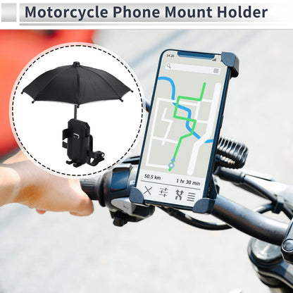 Motorcycle Phone Mount Holder 4.7-7.2" Phones for Handlebar Mount