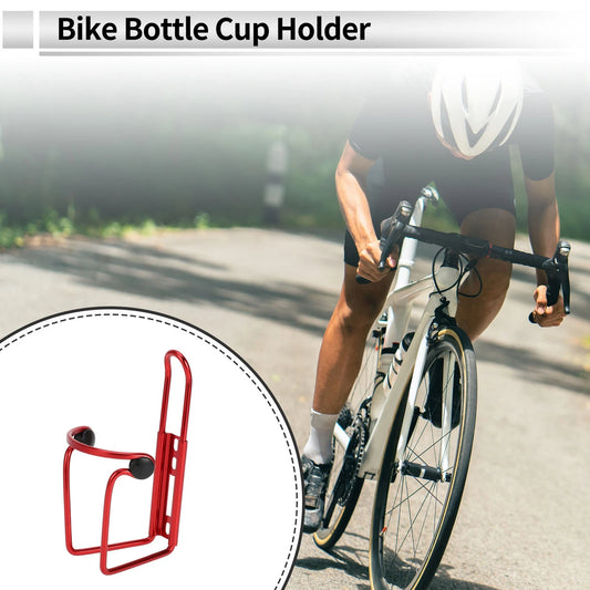 2 x Water Bottle Cup Drink Holders Red Aluminum Alloy Universal for Motorcycle