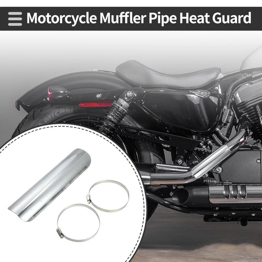 Exhaust Muffler Pipe / 225x60mm / Heat Shield for Universal Motorcycle