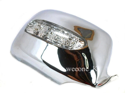 LED Chrome Mirror Cover Trim for Isuzu D-Max I-370 (2002-2006)