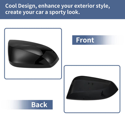 Driver Side Mirror Cover Cap Gloss Black for Toyota RAV4 (2019-2023)