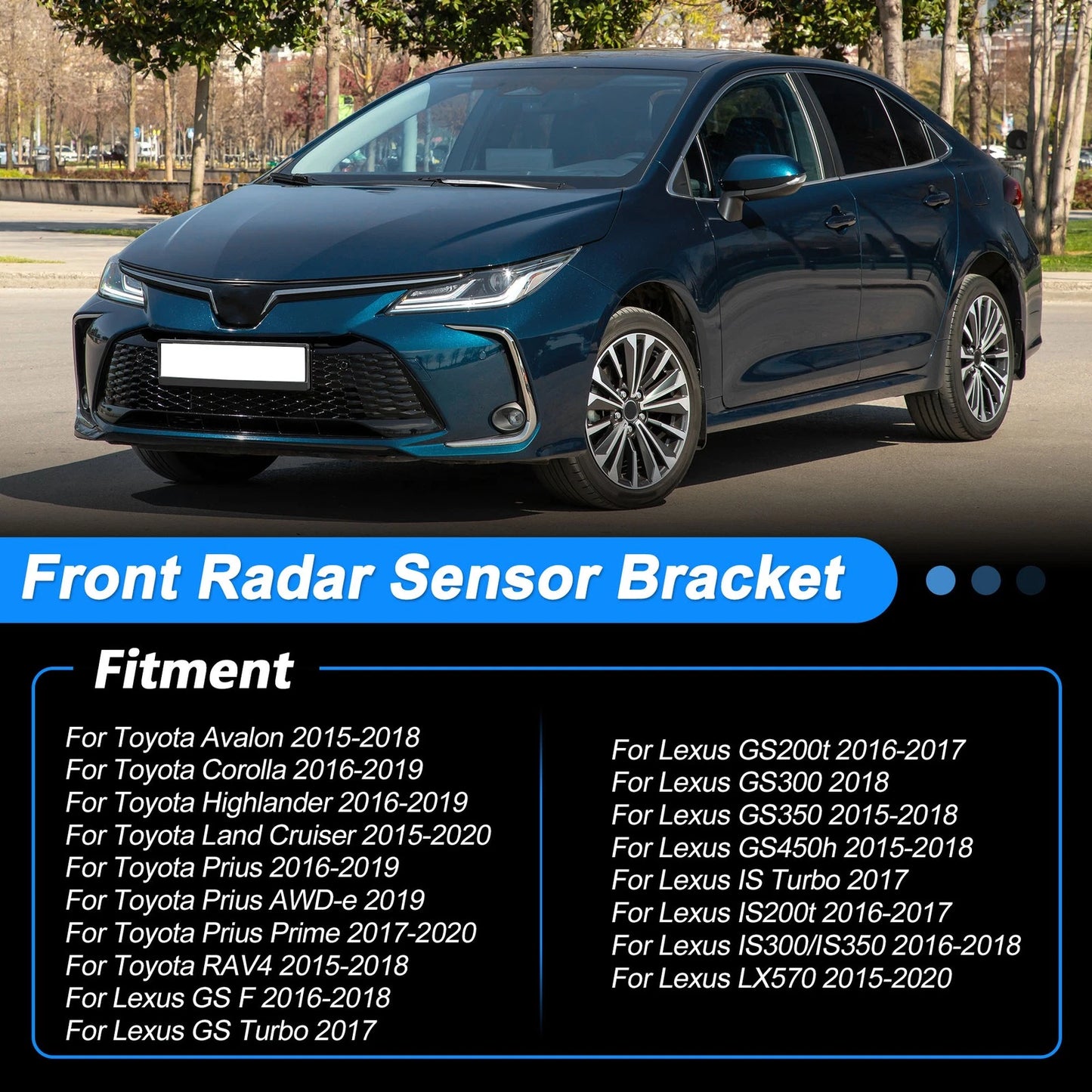 Front Distance Radar Sensor Bracket for Toyota/Lexus