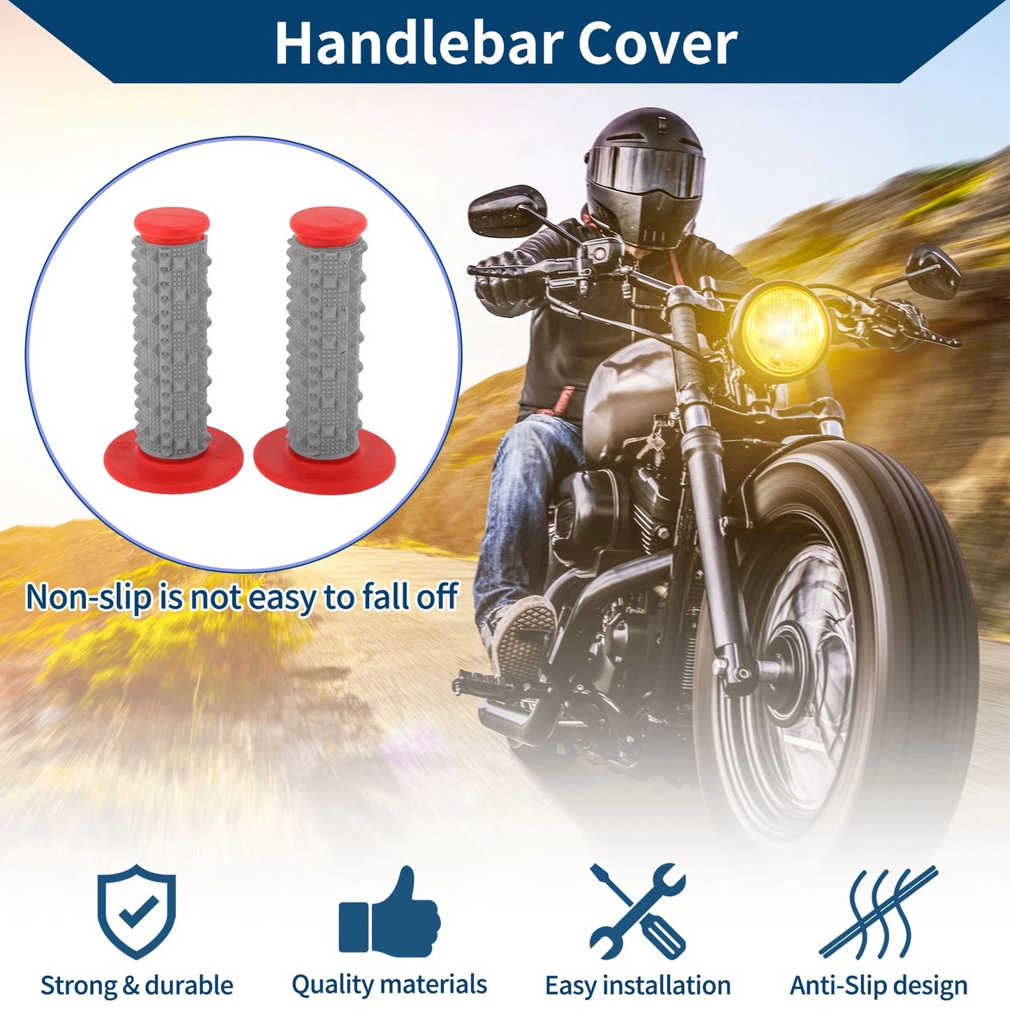 Hand Grips Cover / 22 x 24 mm / Motorcycle