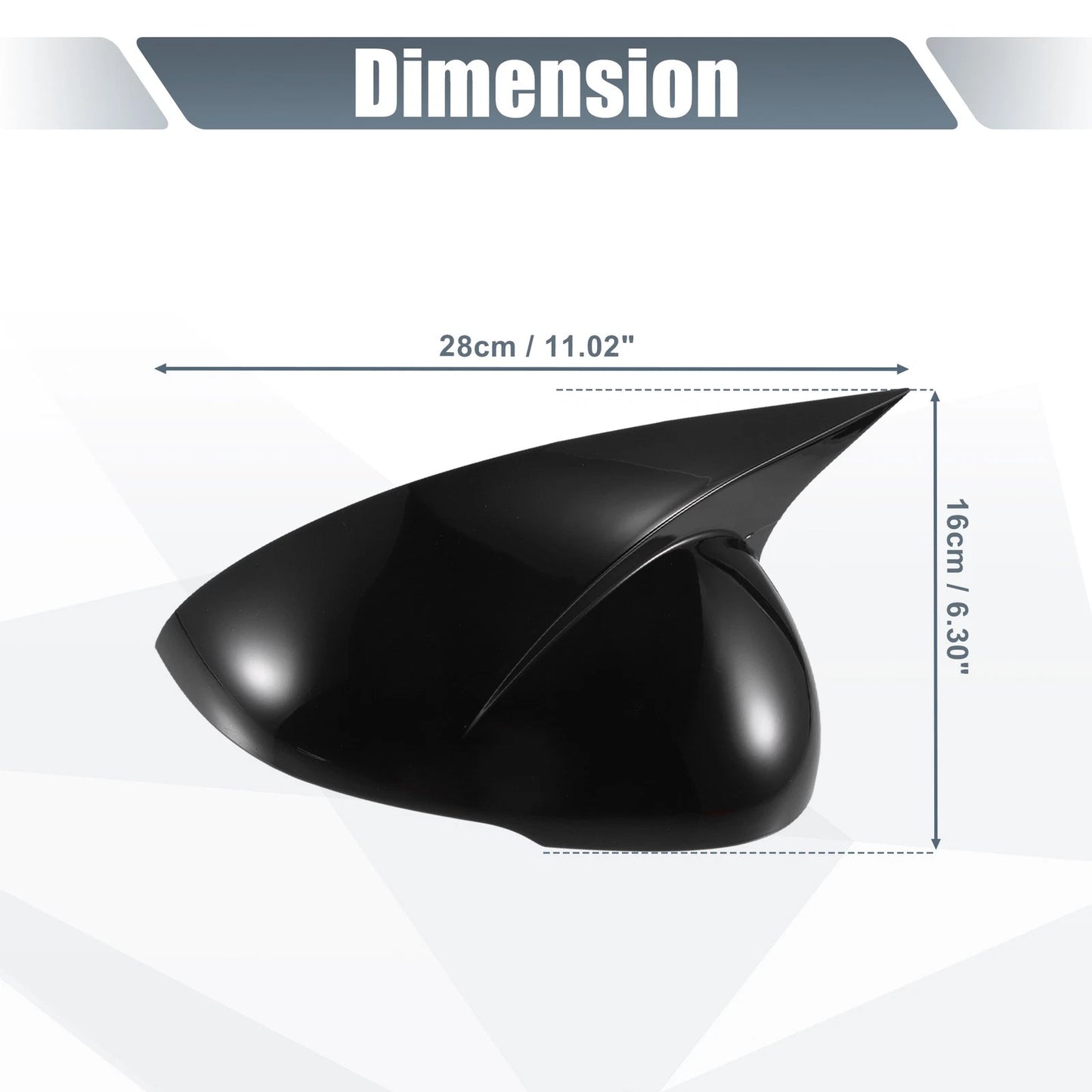 Gloss Black Rearview Mirror Covers for Kia K5 (2021-2023)
