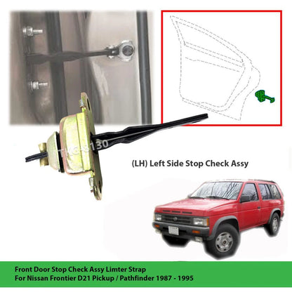 Left Front Door Stop Limiter Strap for Nissan Pathfinder (1987-1995)